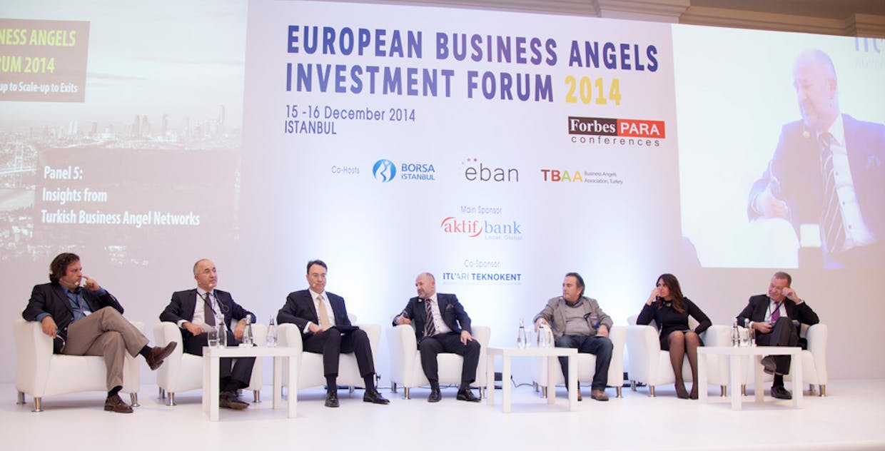 مدیران و موسسان شبکه‌های فرشتگان کسب و کار BUBA، Galata Business Angels، BIC Angels و چند تن از فرشتگان سرمایه گذار ترکیه در نشست European Business Angels Investment Forum در ۲۰۱۴