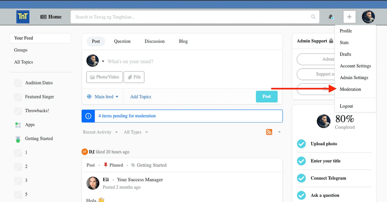 Could users report harassments or inappropriate posts?