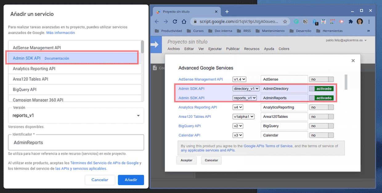 Para los expertos en GAS..., ¿alguien sabe por qué no me aparece el método de USERS?