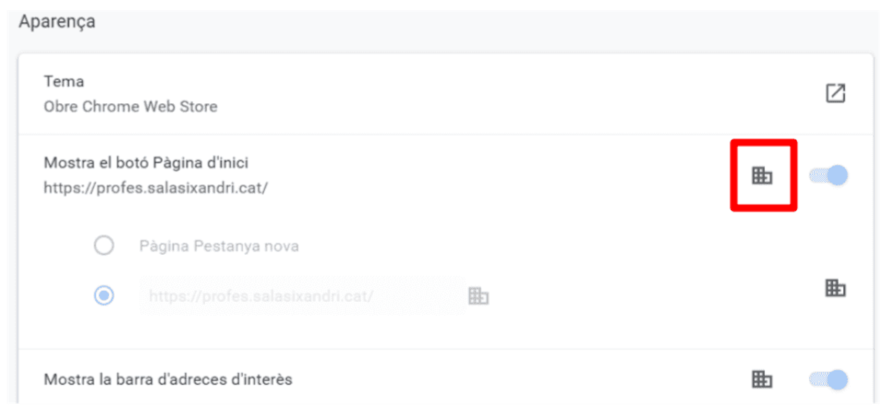 ¿Se puede evitar que los alumnos no accedan a la configuración del dispositivo del centro? ¿Que no aparezca la rueda de configuración al hacer clic sobre el reloj?