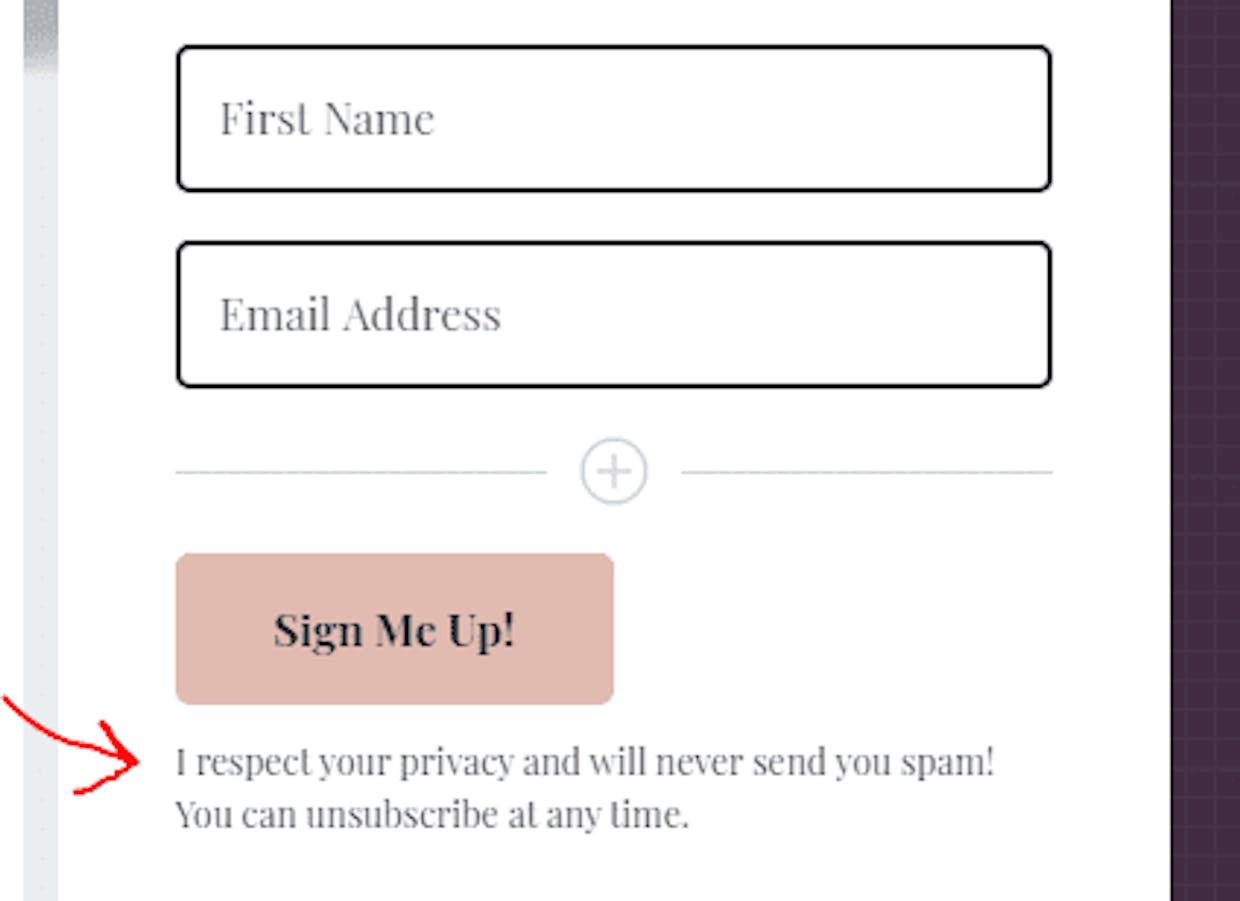 Is there a way to add a disclaimer/disclosure section at the bottom of a landing page and thank you page?