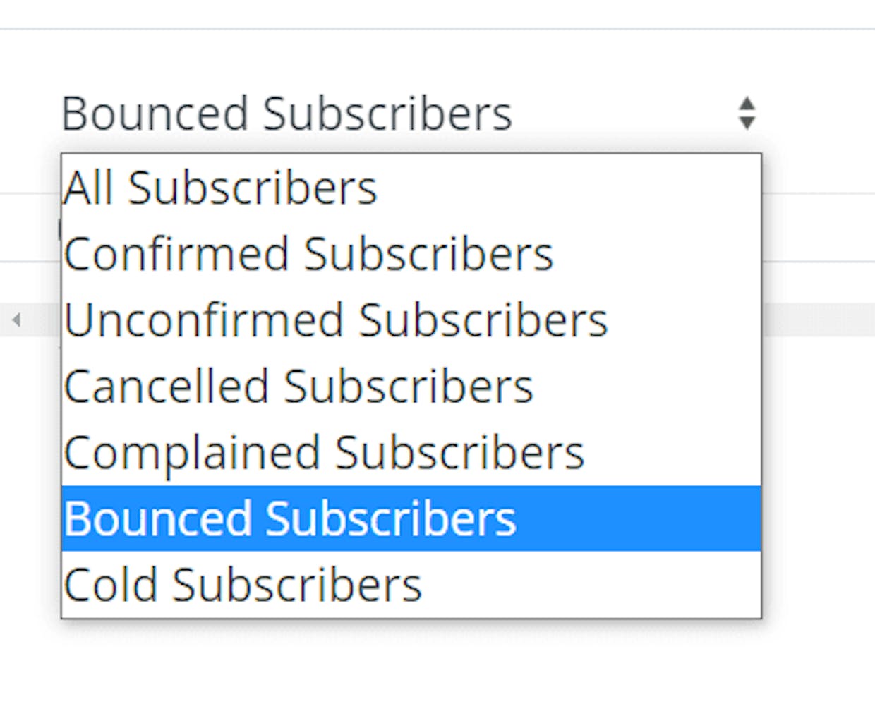 I would like to see soft bounces! (quite a basic feature I would have thought?)

I send an email to 100 people, I need to be able to see who it didn't send to, without having to go through the entire list of 100 subscribers 1 by 1...! 

I suggest this should be in the "recipients" tab of the emails "report"?