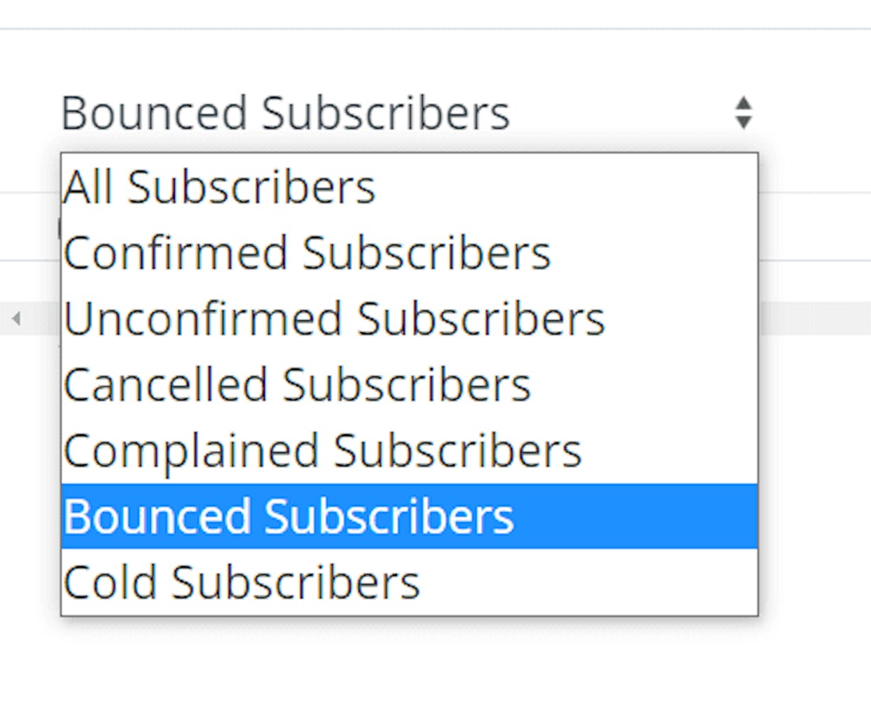 I would like to see soft bounces! (quite a basic feature I would have thought?)
I send an email to 100 people, I need to be able to see who it didn't send to, without having to go through the entire list of 100 subscribers 1 by 1...!
I suggest this should be in the "recipients" tab of the emails "report"?