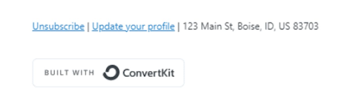 How do I add a regular unsubscribe link on my broadcast?