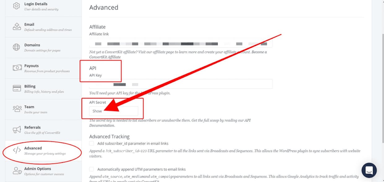 May I know how to get the API in convertkit which it is integration with click funnel ?I have follow the step in convertkit?