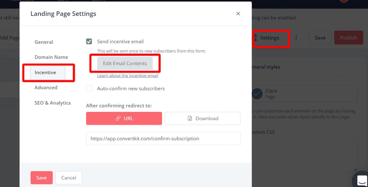 How do I send a coupon code in the email after the customer gives their name and email opt-in?