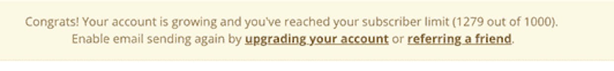 Hello, I have migrated 1.2k email subscribers - I have the FREE version. I also added several sign up forms to blog pages, and as you can see on the attached, am getting views BUT NOBODY is reflecting signed up. I tested it for myself and although I get the SUCCESS YOU ARE SIGNED UP, CHECK YOUR EMAIL FOR CONFIRMATION sign, there is no confirmation sent and the subscriber count does not increase. Is this because I am on the free version?