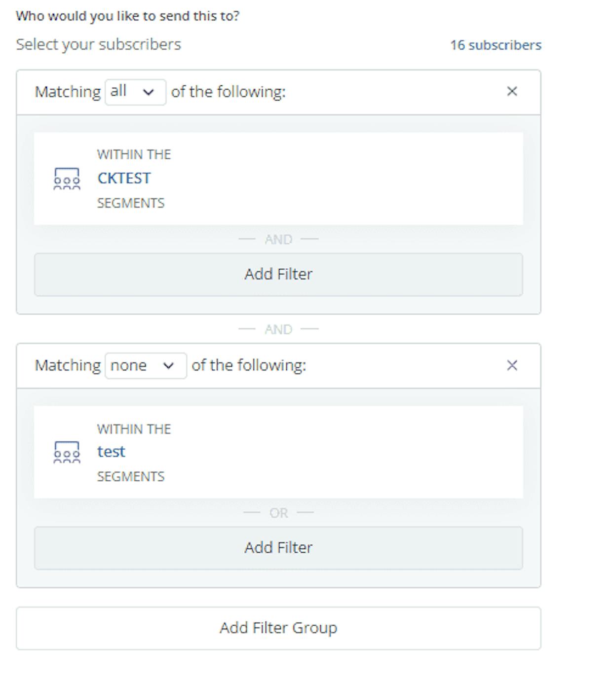 I have several segments, and I want to email a different segment each day. But if someone has received an email the day before, I want to exclude them for todays email. What's the easiest way of doing this?
