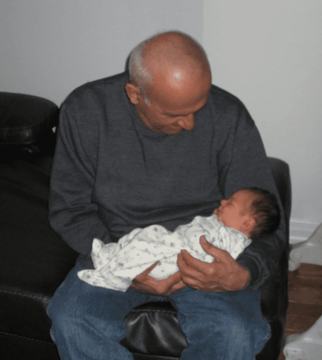 My Dad is the father of 4 girls and was literally over the moon when he got to meet his grandson for the first time! 