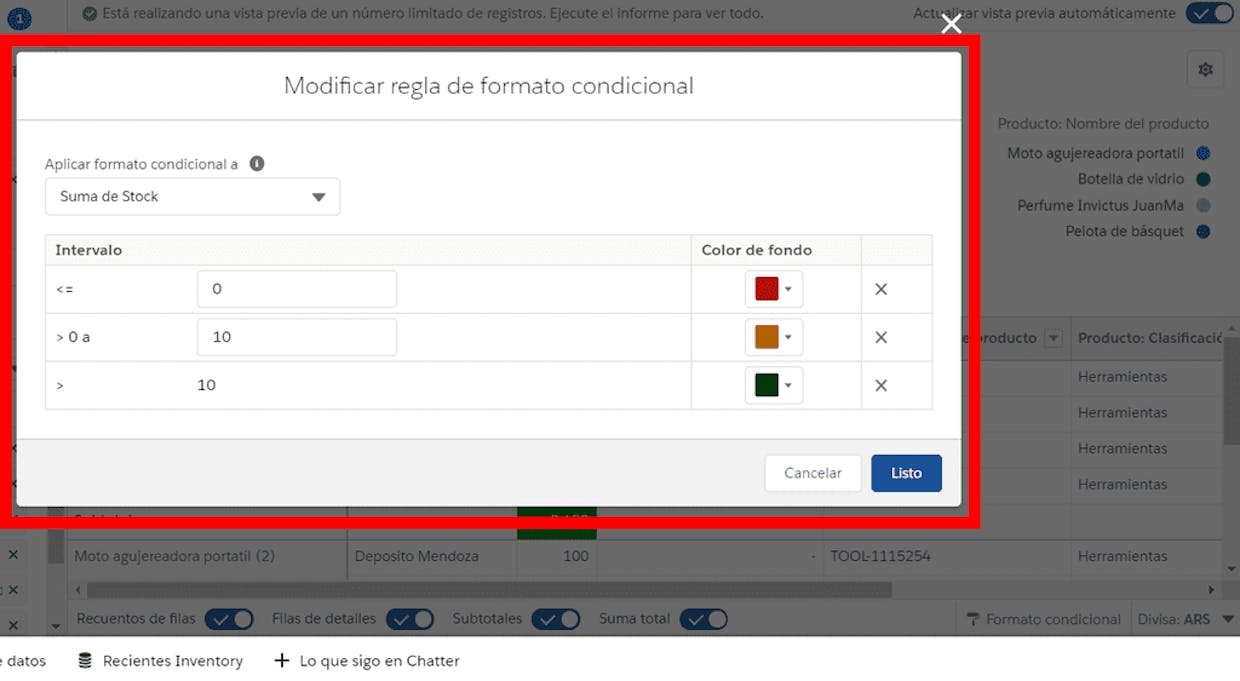 Como hacer Informes más faciles de leer con colores condicionales segun el valor de cada campo??