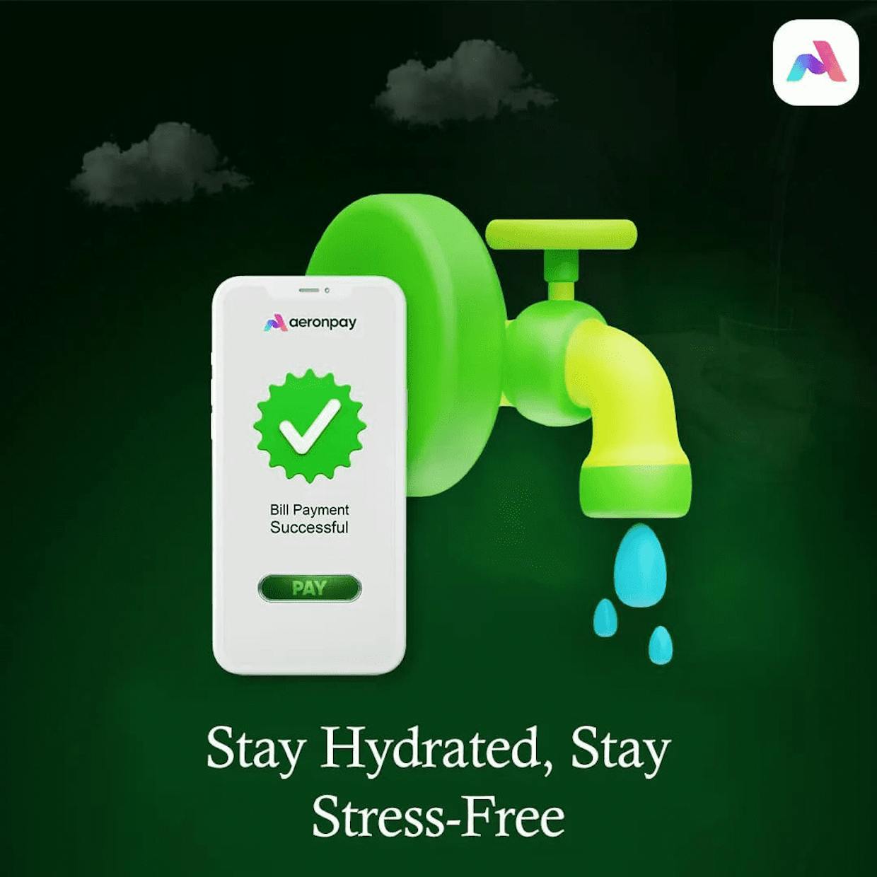 How to pay water bill with AeronPay