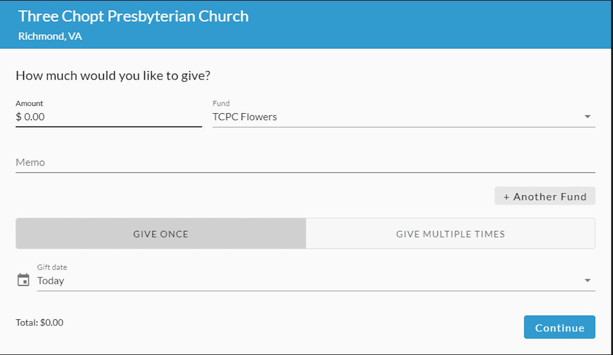 Can members order altar flowers, add them to the calendar and pay for them through realm?