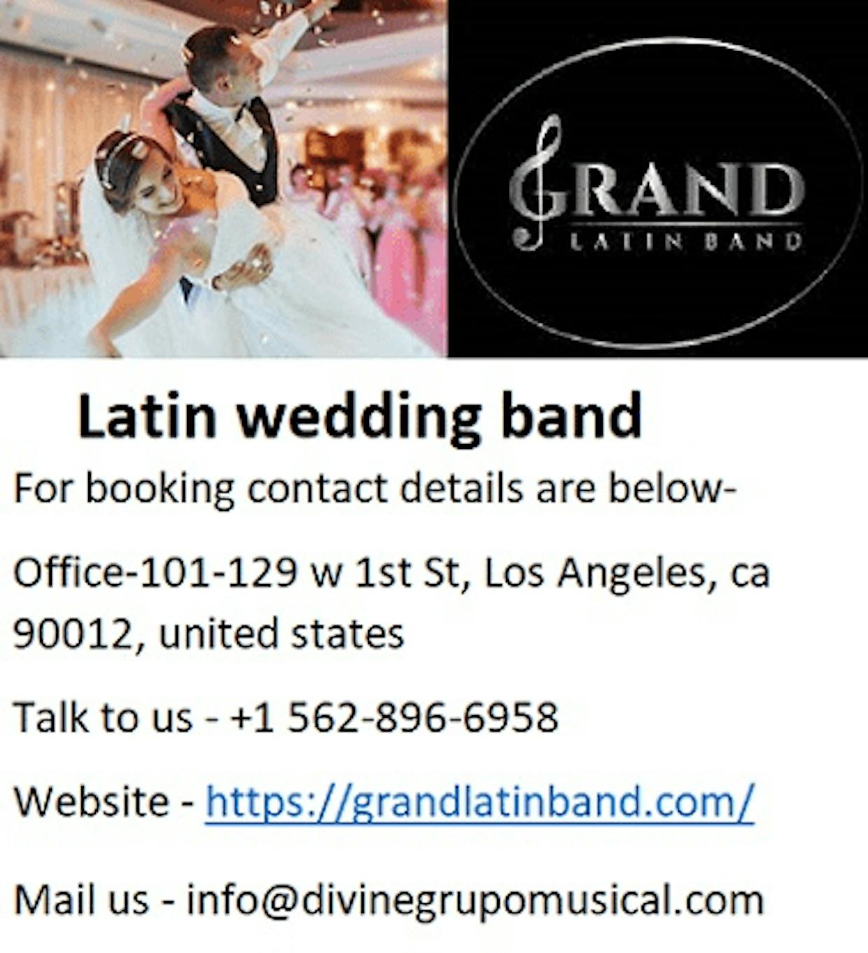 Hire Grand Latin wedding band ?