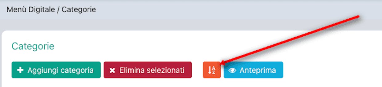 Cambiare Ordine Indice Menù Digitale?