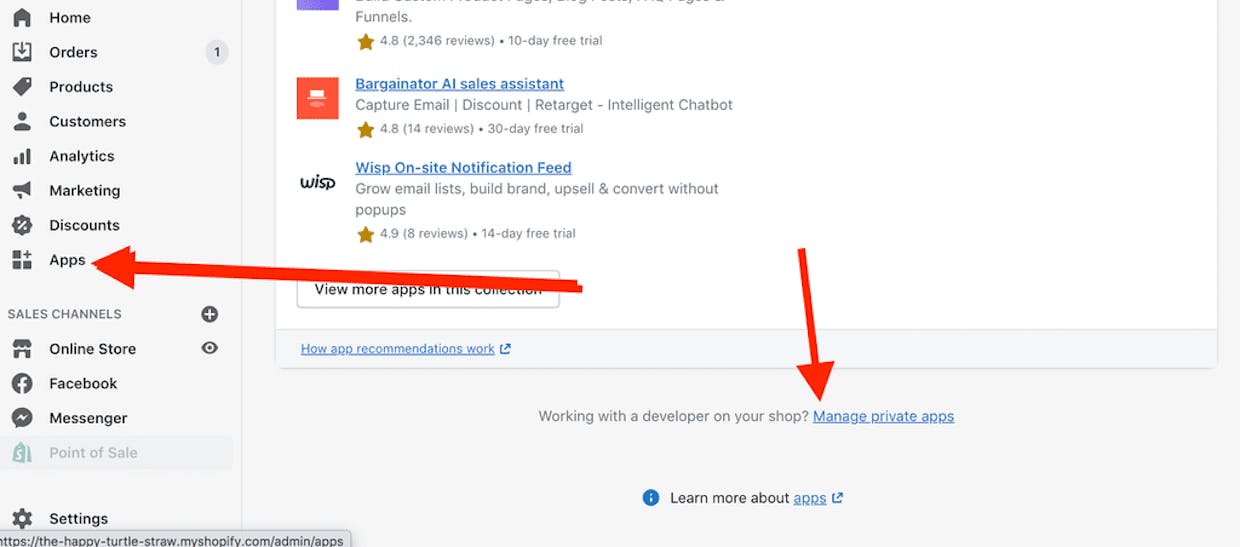 Create the Private App