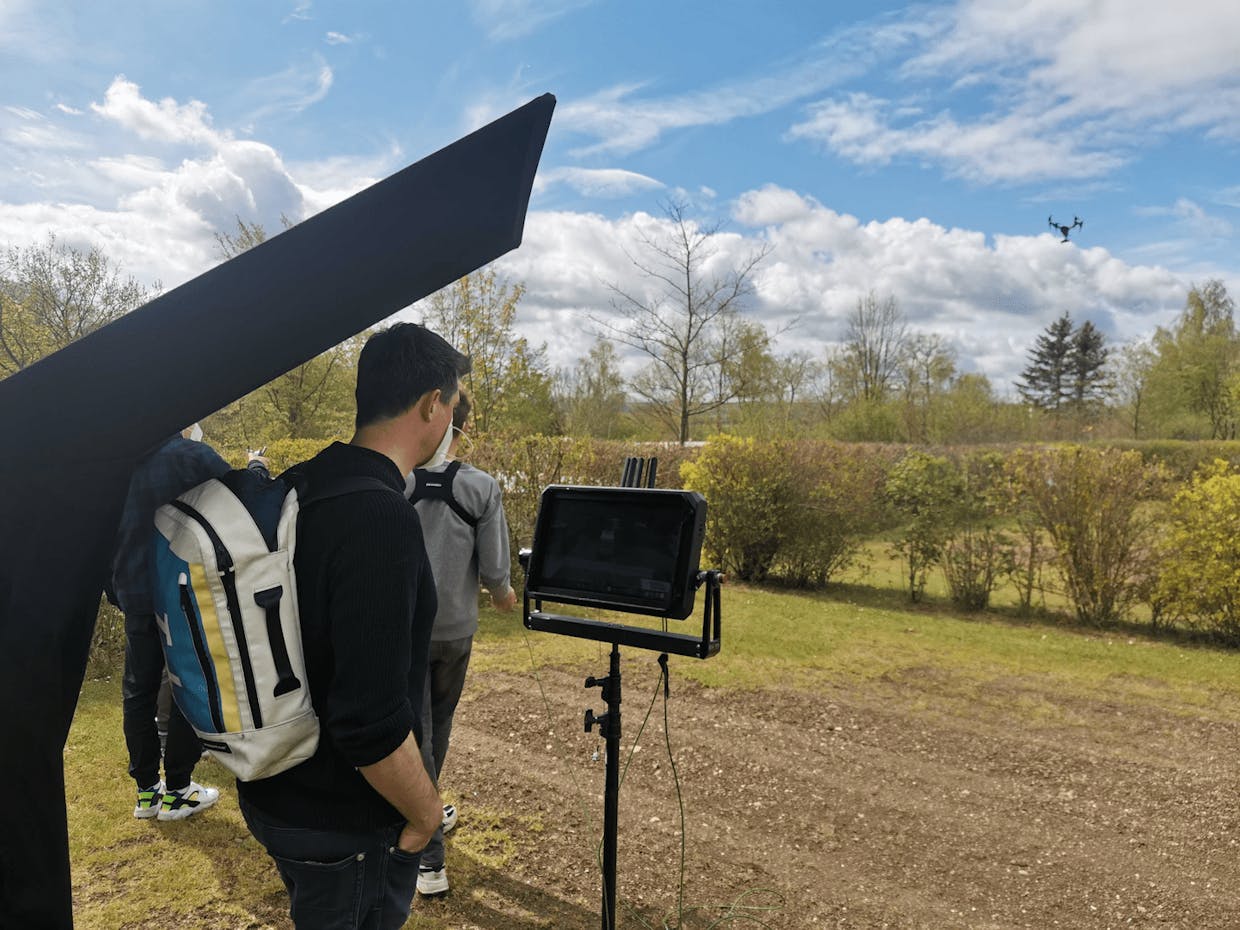 behind the scenes of our german TV shoot