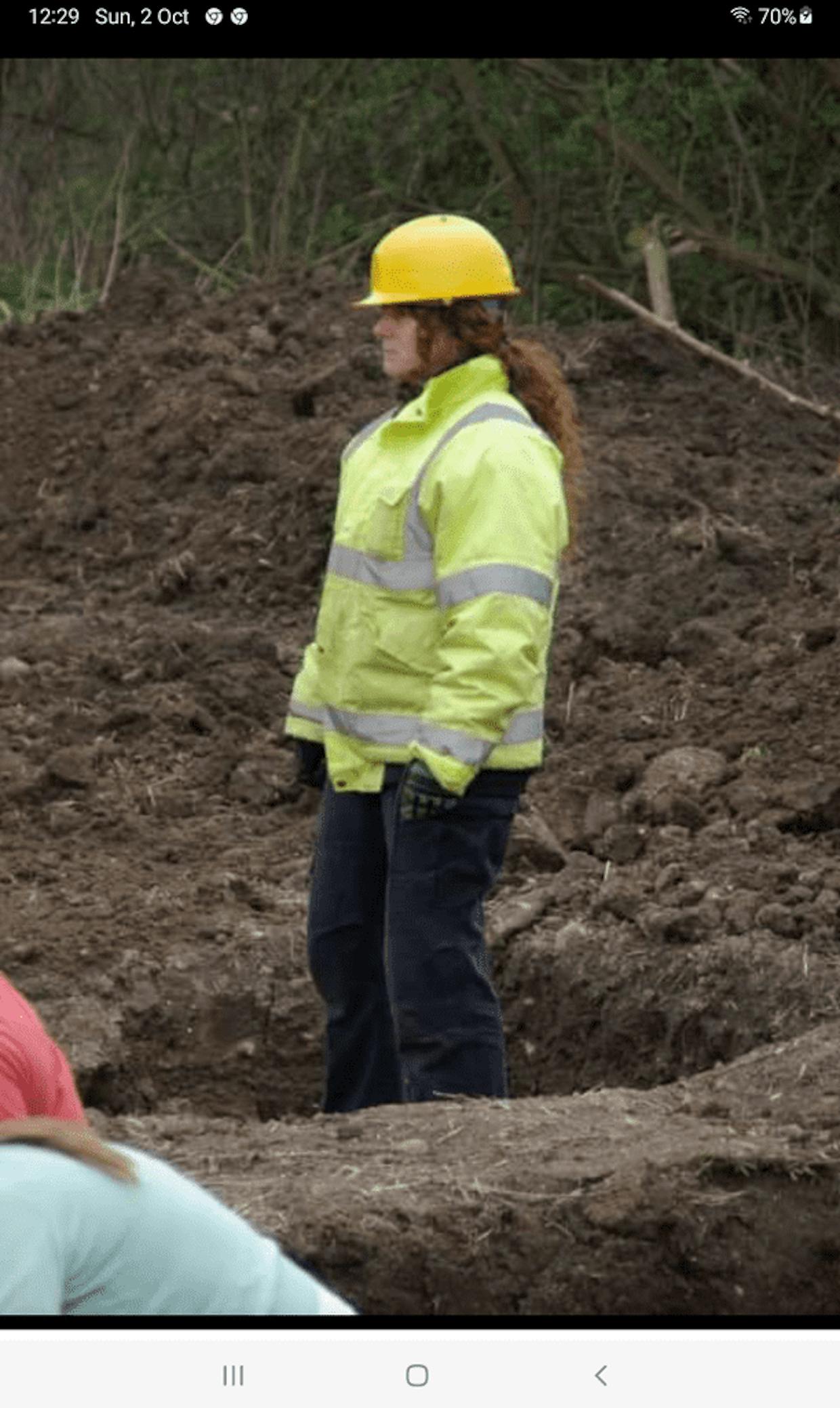 On a dig in Kent,  UK