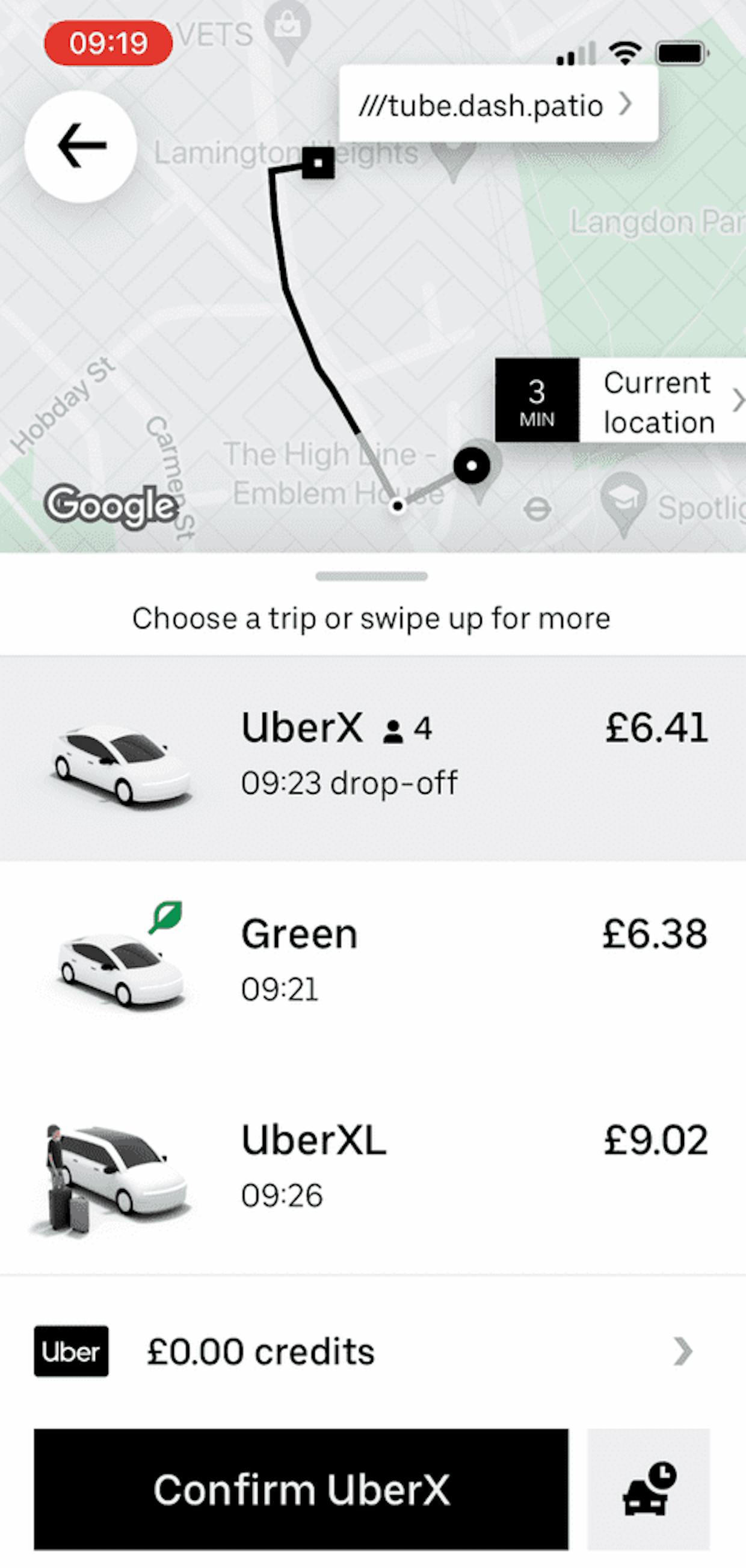 Can I use w3w with Uber?