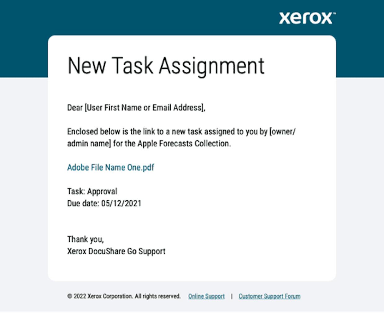 New Task Assignment