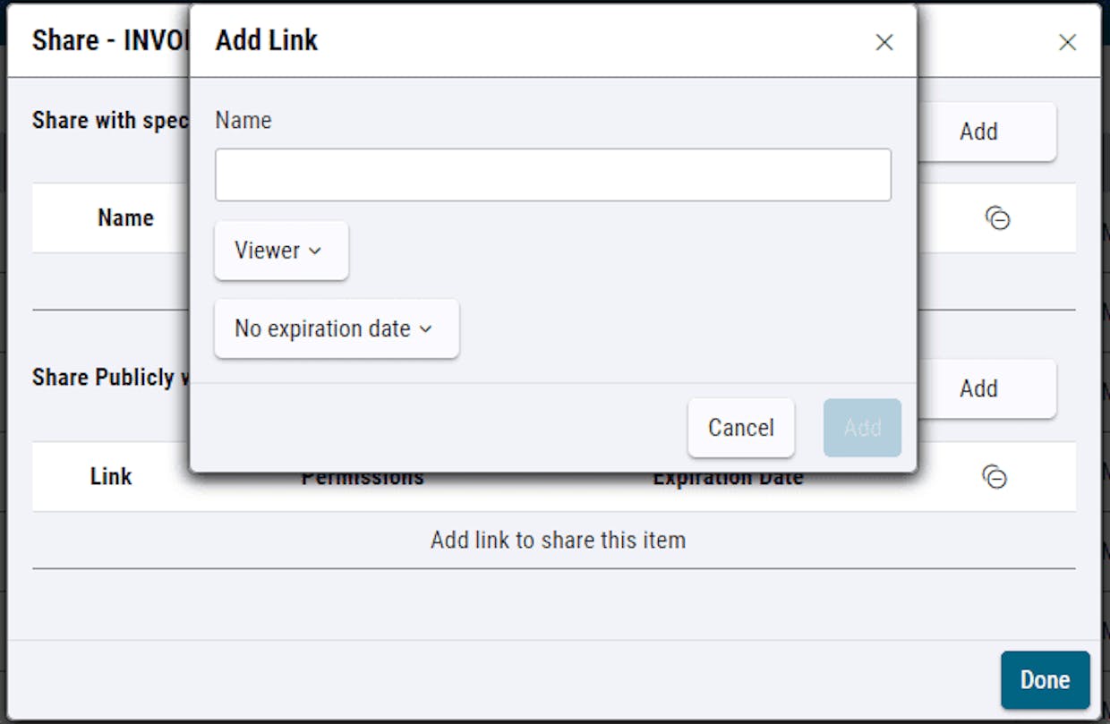Are you able to share content in DS Go to people without an account?