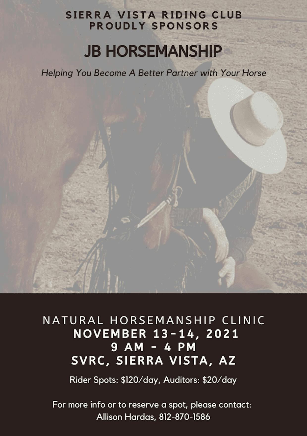 Natural Horsemanship Clinic PHOTO CREDIT: Sierra Vista Riding Club