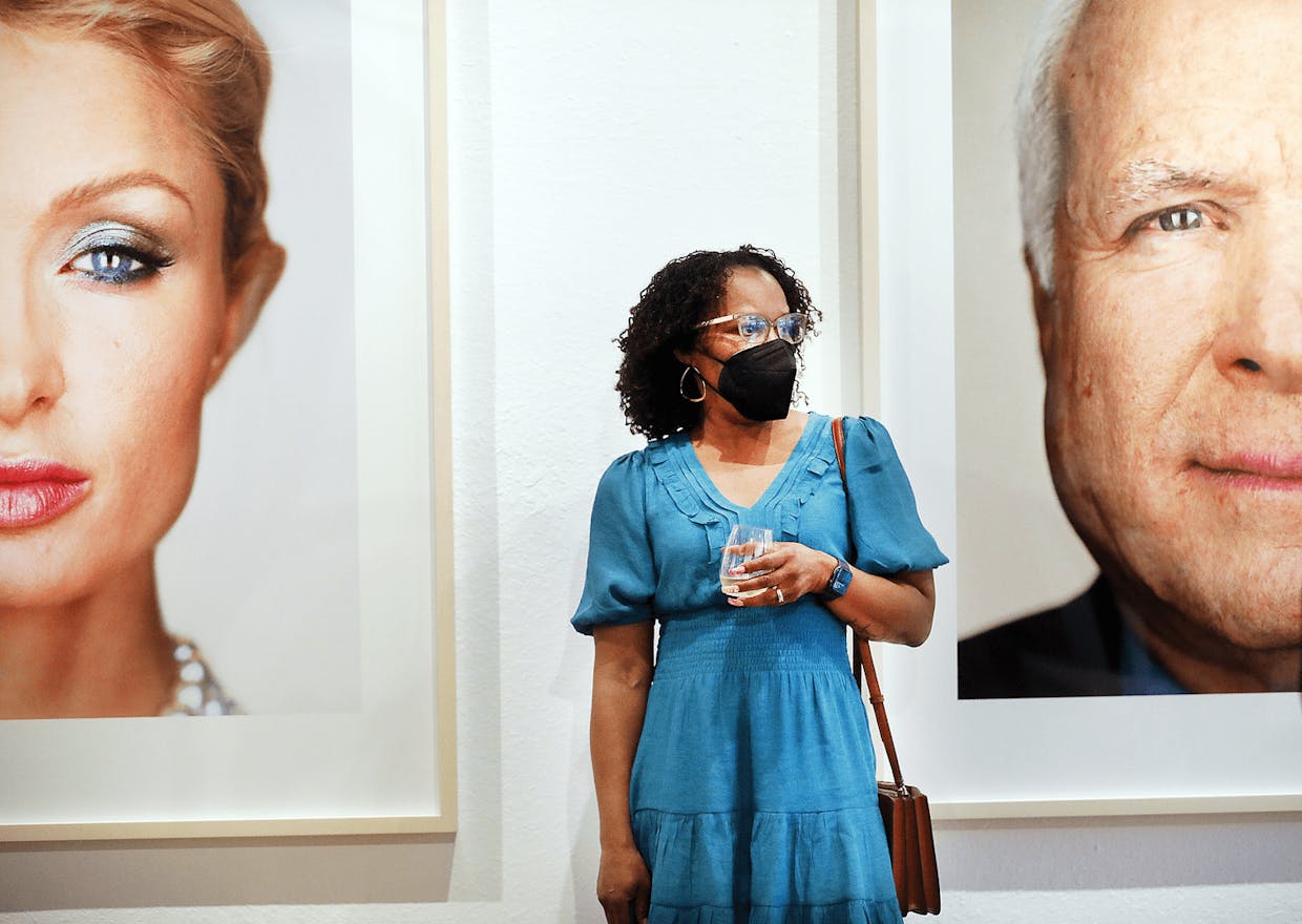Renown New York based photographer Martin Schoeller was present at an exhibition at Bisbee’s Artemizia Annex Gallery on Main Street Tuesday. Schoeller’s close up portraits displayed at the exhibition are of well known personalities.
