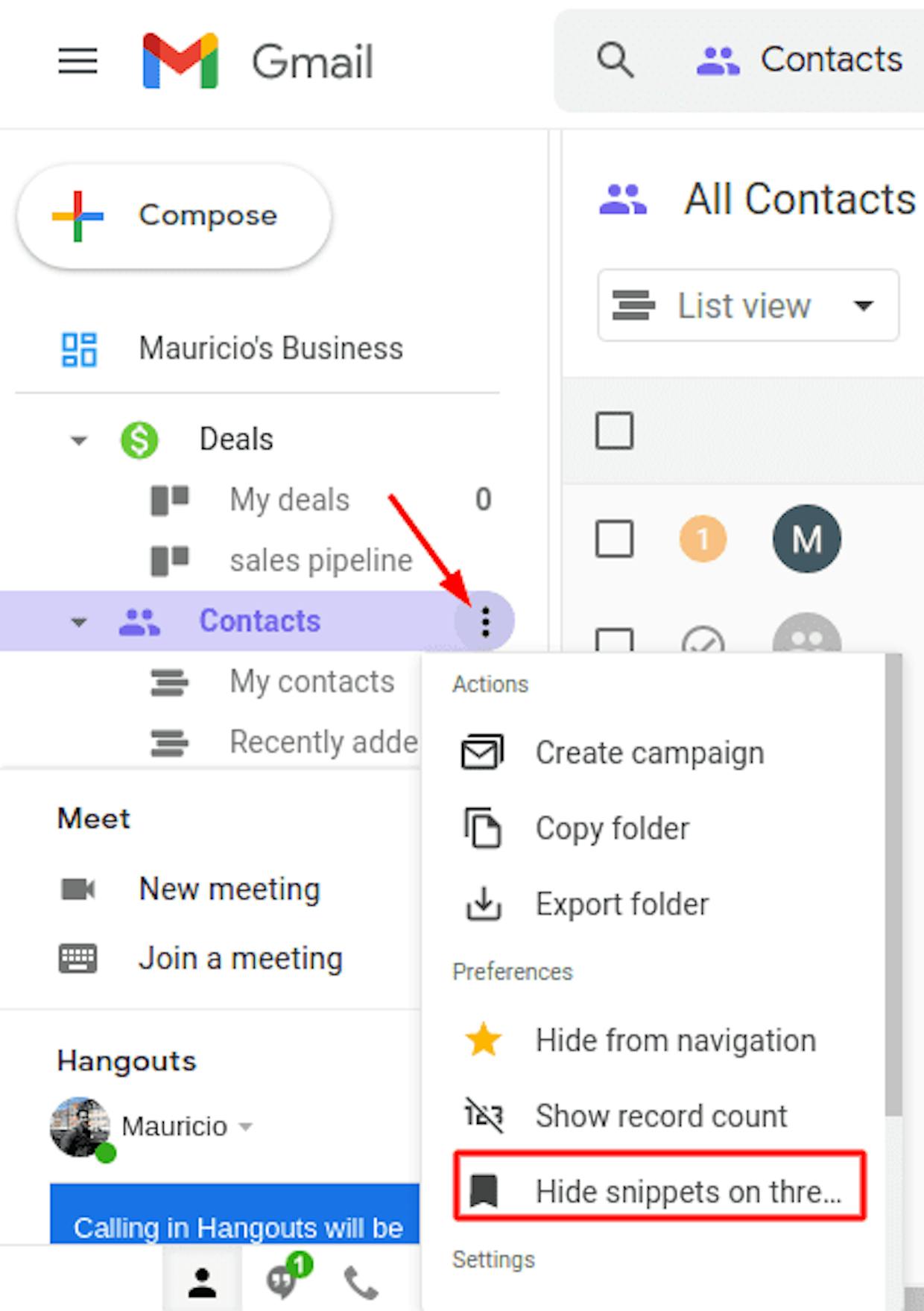 How do I delete the colourful tags on our email subjects in the Gmail inbox overview?