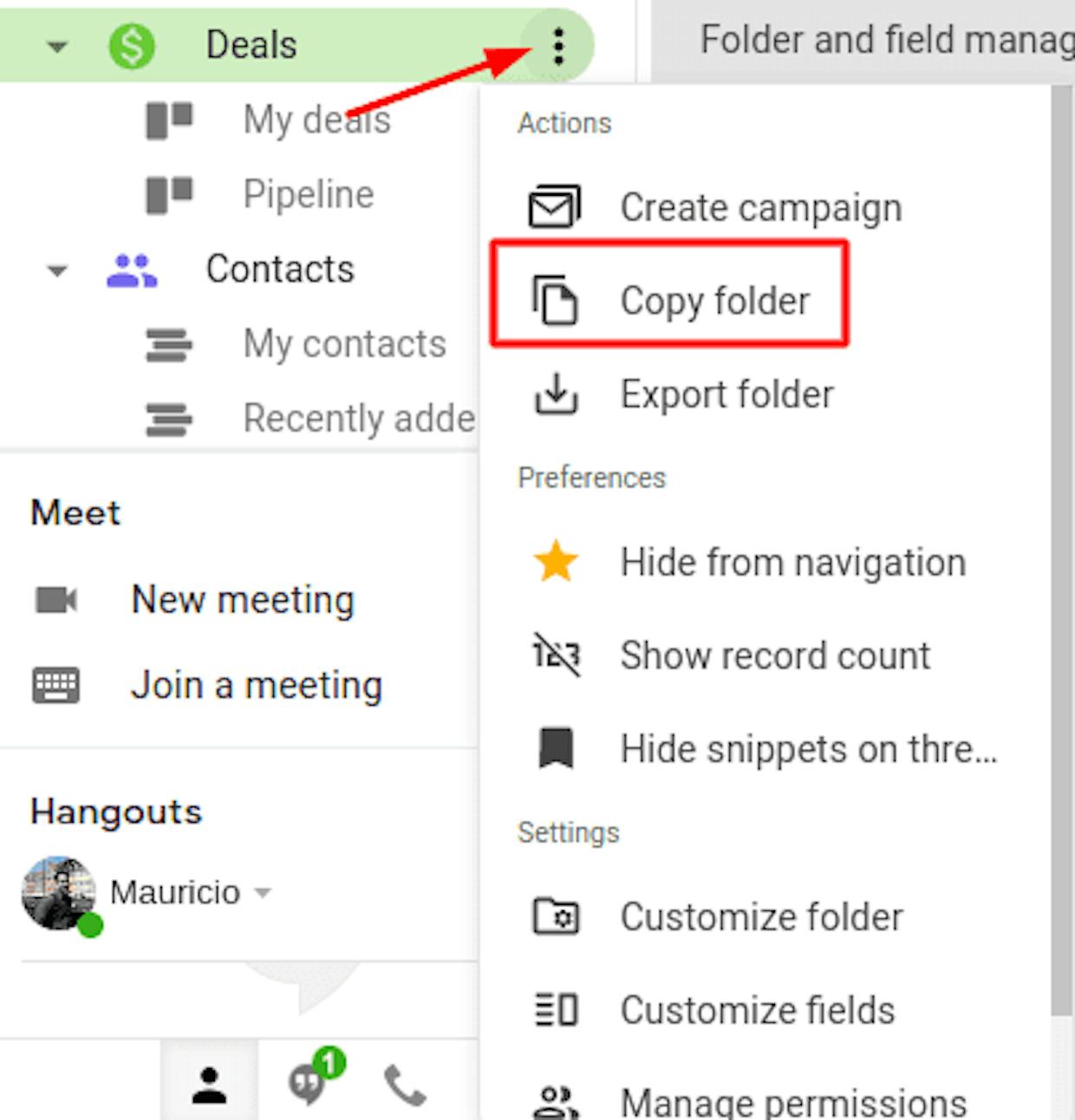 Hi everyone, I have a folder that has a pipeline attached to it with my stages. I needed a duplicate folder just like it so I copied the folder but the pipeline was not there . How can I get my pipeline to show up?