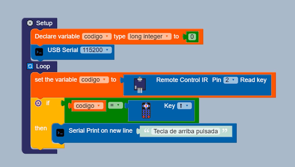 Could someone please post a blockly code so that i know how to use the ir remote with otto?