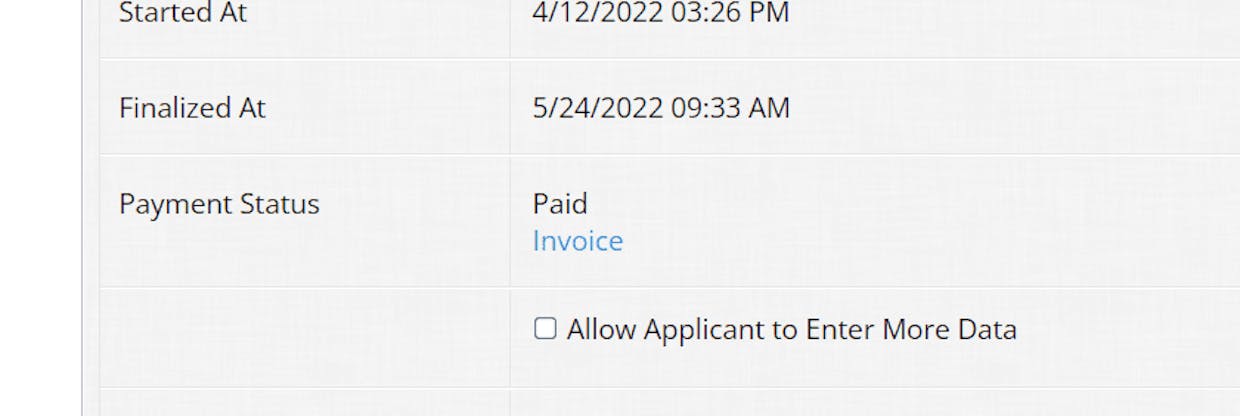 current setup, no invoice # info without clicking to view invoice