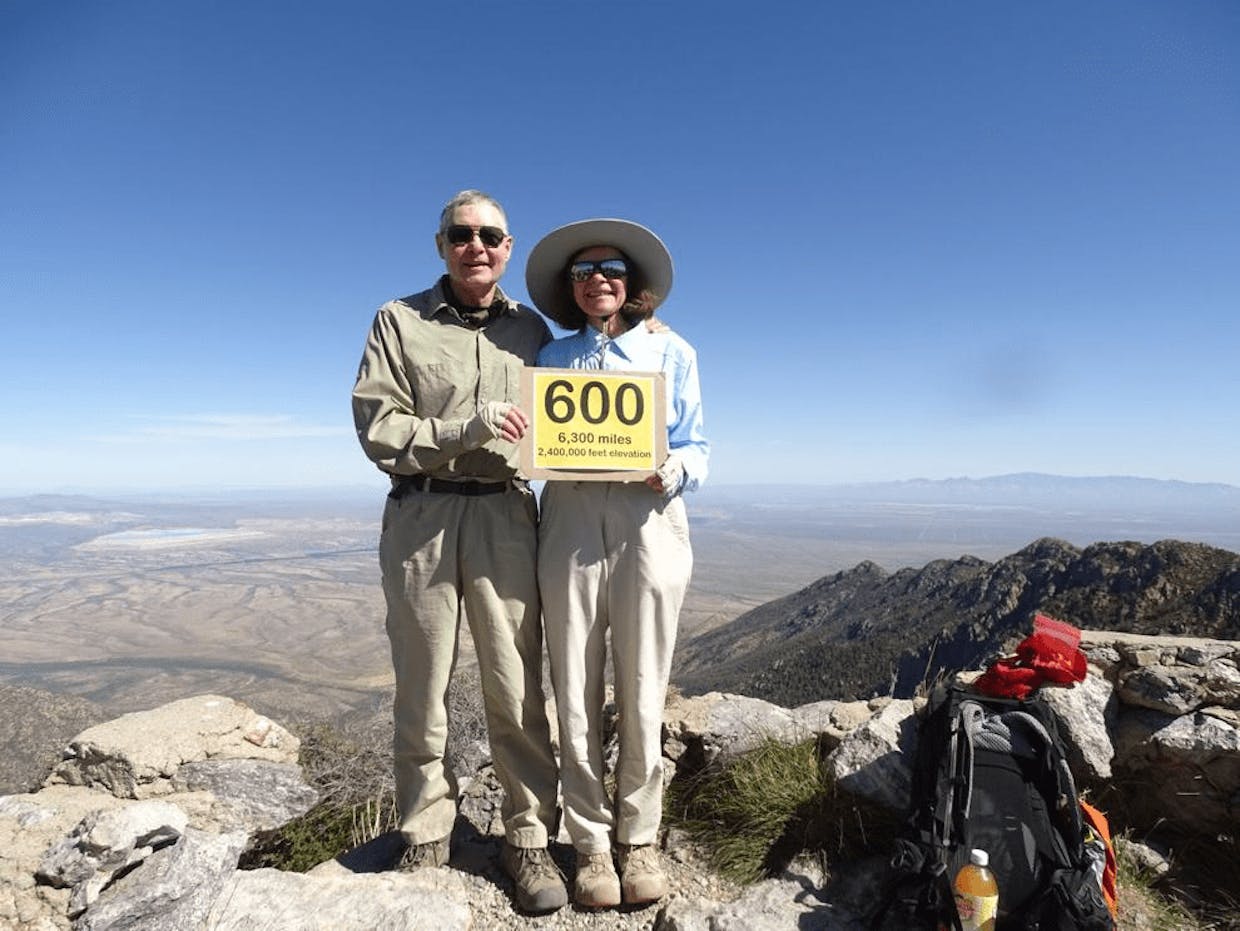 George and Anna Jones have seen this breathtaking view on Mount Wrightson 600 times. They marked the occasion May 14. (George and Anna Jones photo)