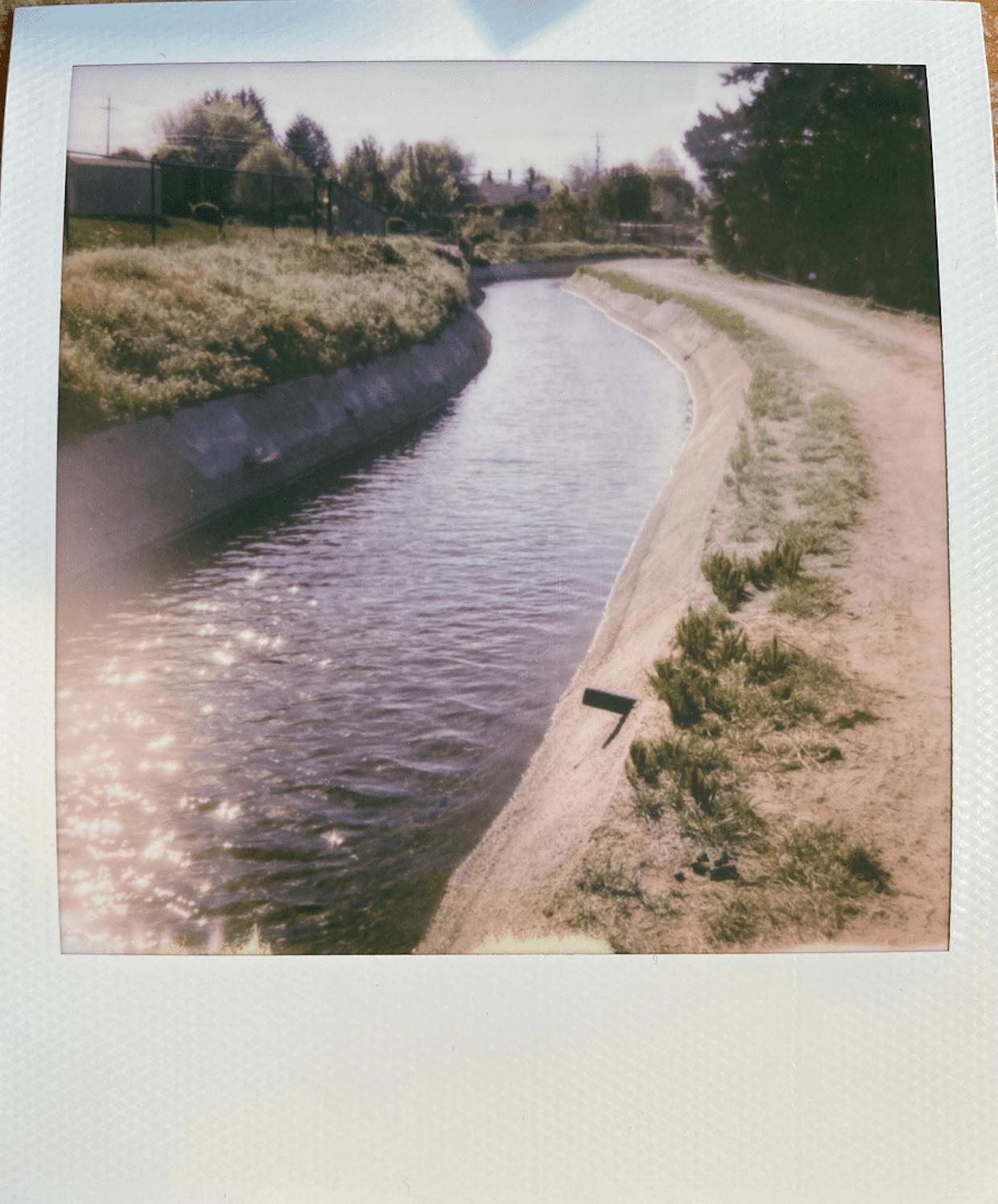 The canal along 11th Street in East Wenatchee