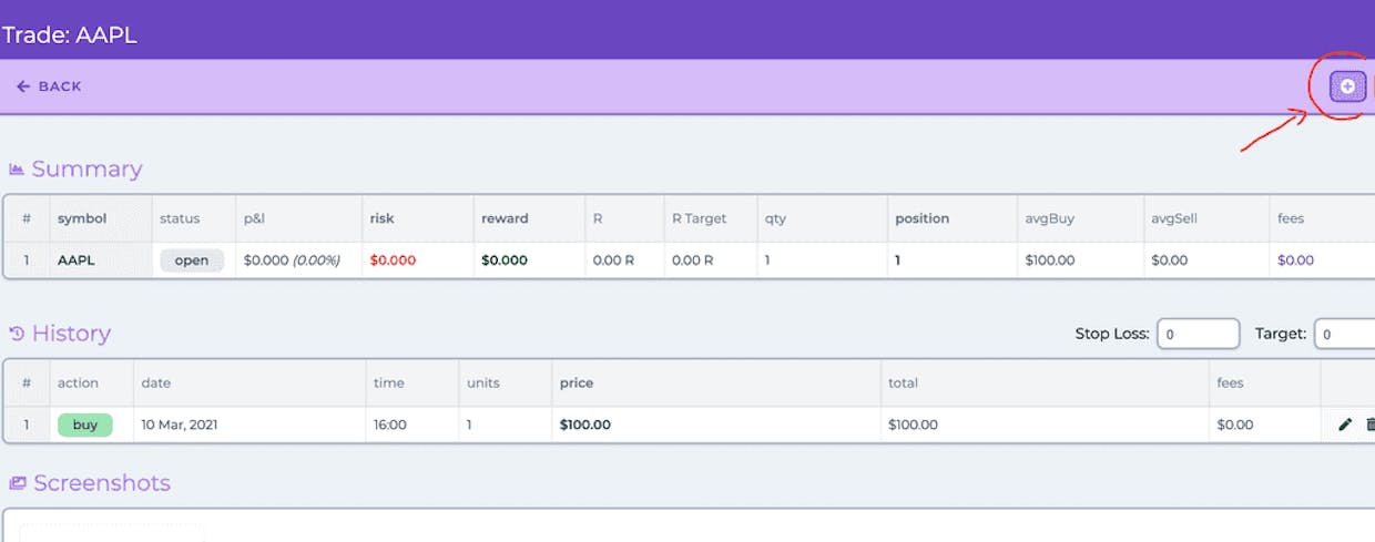 When I sold a stock , how do I enter /record into Antsignal ? (I can enter a trade easily, can't found a way to close it.)