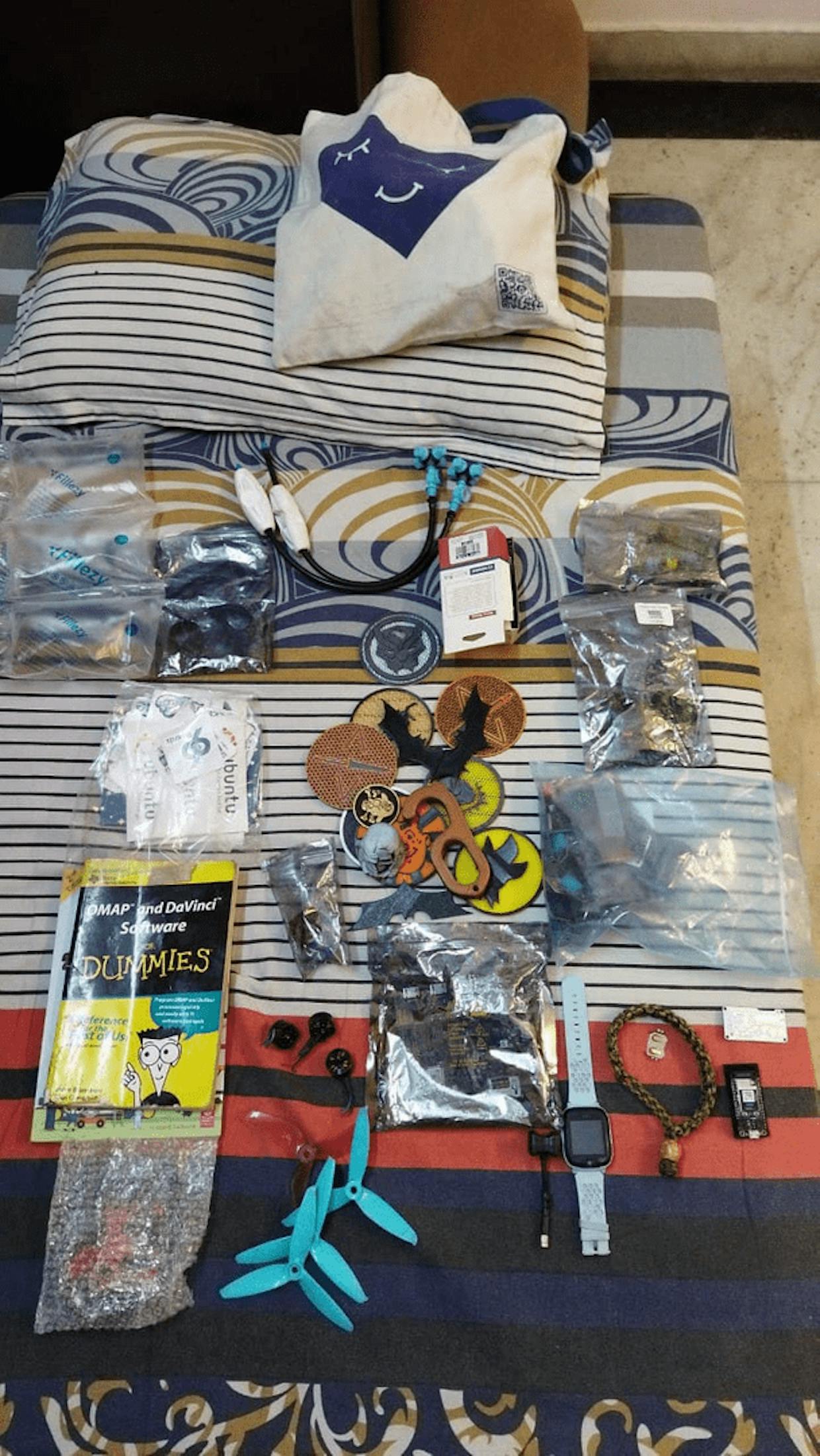 All parts received in the Travelling Maker's box