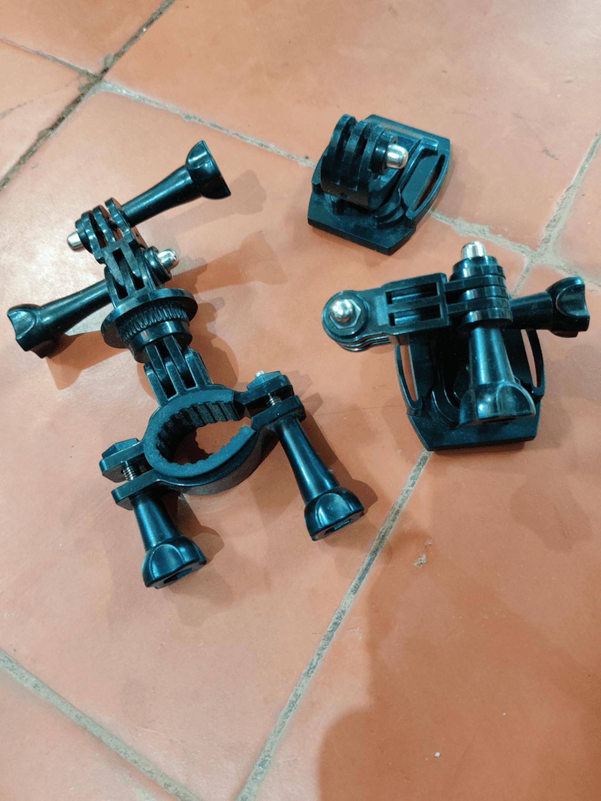 Set of random camera mounts