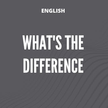 Qual é a diferença em inglês?