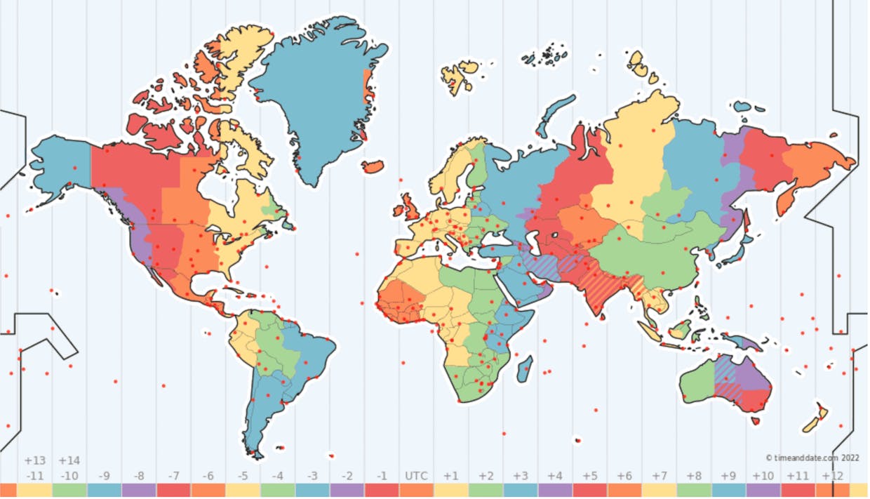 Time Zone Map
