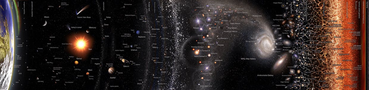 File Photo: Observable Universe Logarithmic Map. Image Credit: Pablo Carlos Budassi.