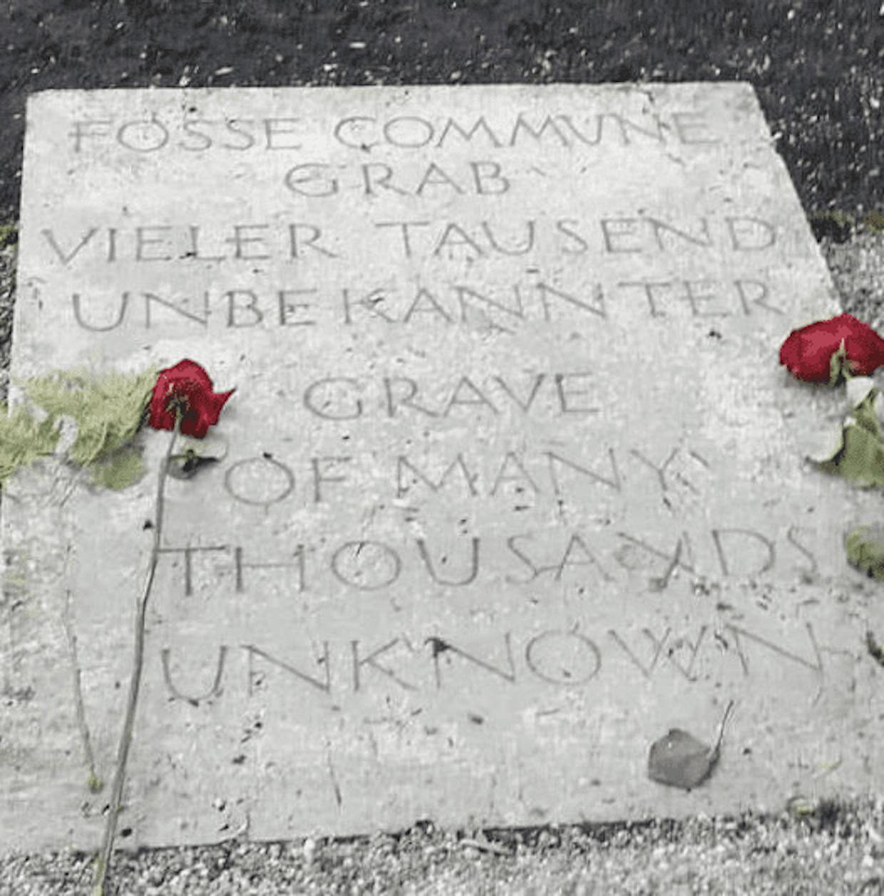 A memorial on the grounds of Dachau, 2019 (Photo by Katharhynn Heidelberg)