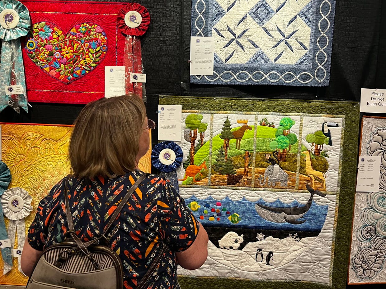 At the quilt show Thursday afternoon. (Justin Tubbs/Montrose Daily Press)