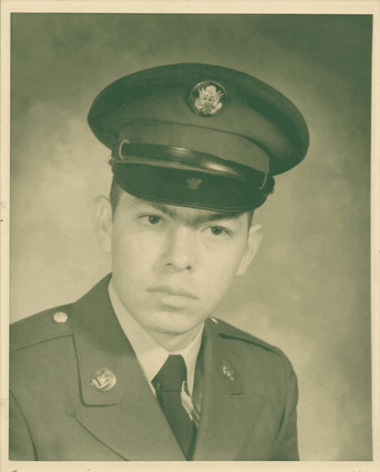 My father, Joel Vela, in uniform