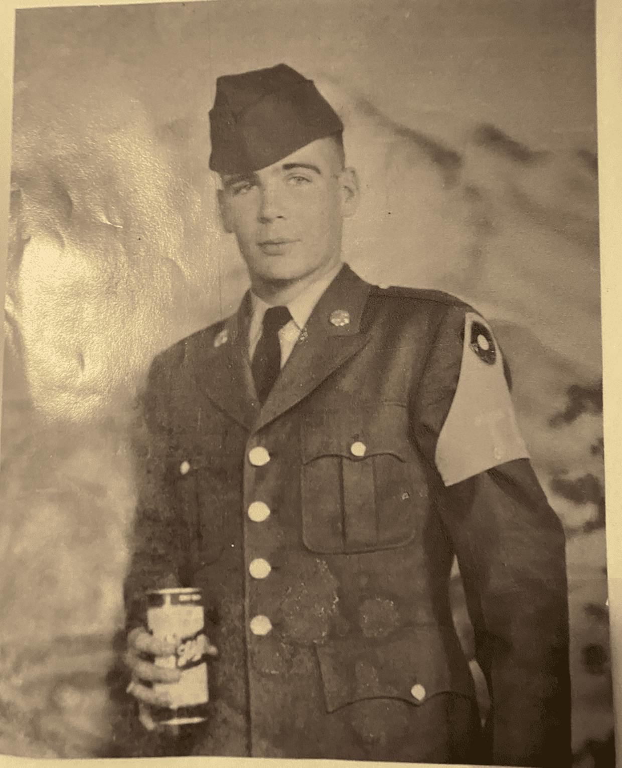 My grandfather, Clyde Knust, in uniform
