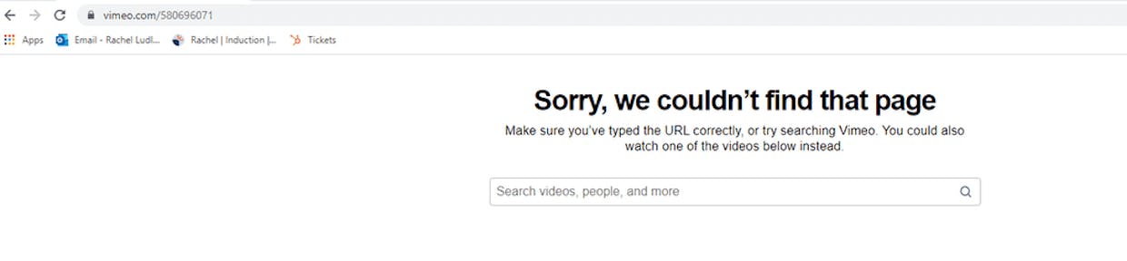 Hi Folks... I'm trying to embed a Vimeo video, but I'm getting a "Ooops ... this doesn't appear to be a valid video url" message. Any advice?