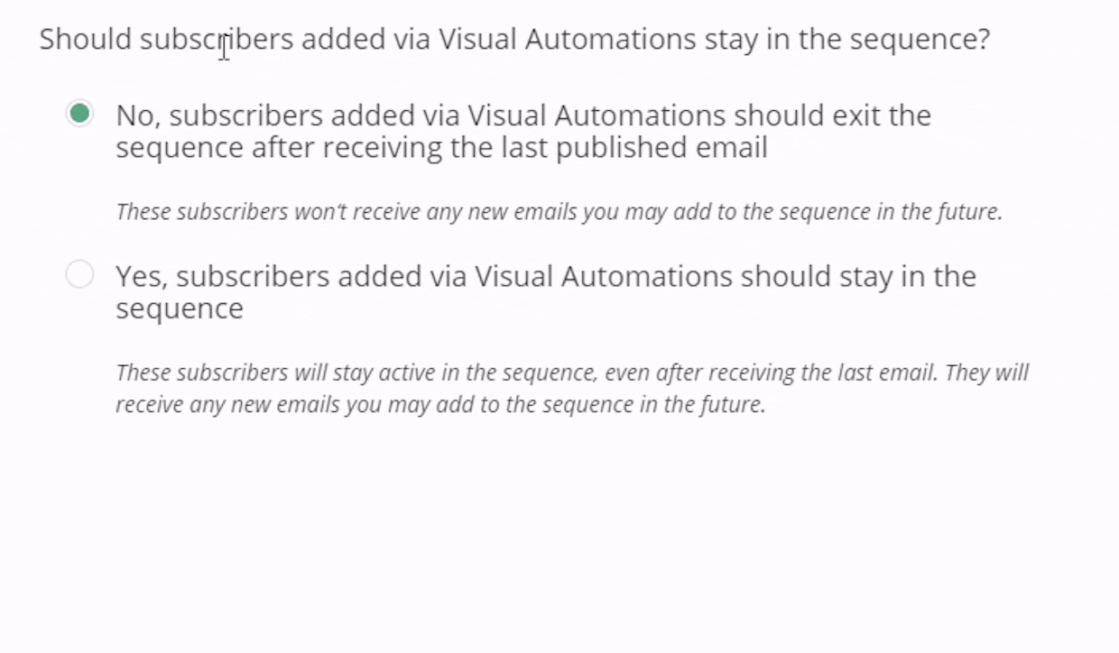 I have a customer onboarding email sequence that has two emails. I want to add more emails to the sequence, but some subscribers already entered the sequence and completed it! How can I have those customers that already completed the sequence reenter, but start at the third email?