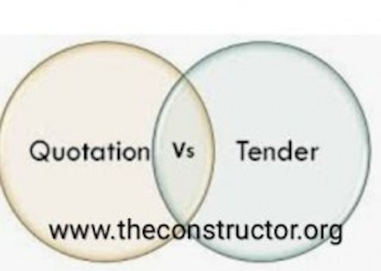 What is the difference between Tender and Quotation?