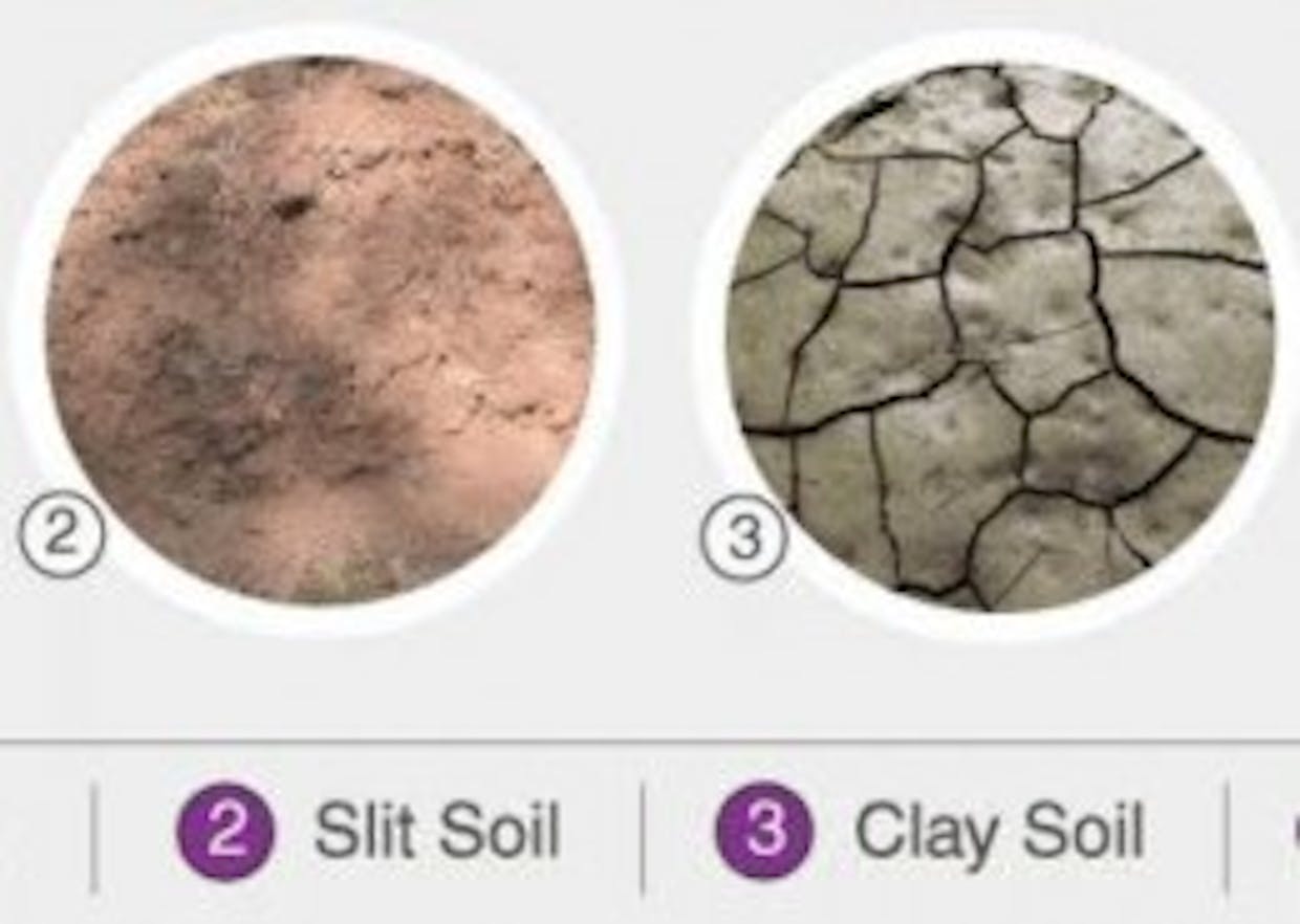 How can we differentiate clay and silt apart from its sizes?