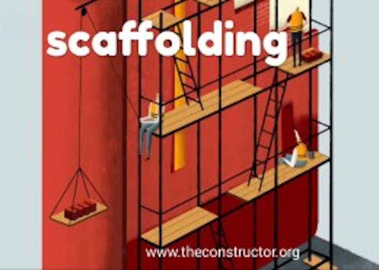 Which are the materials used for making scaffolding?