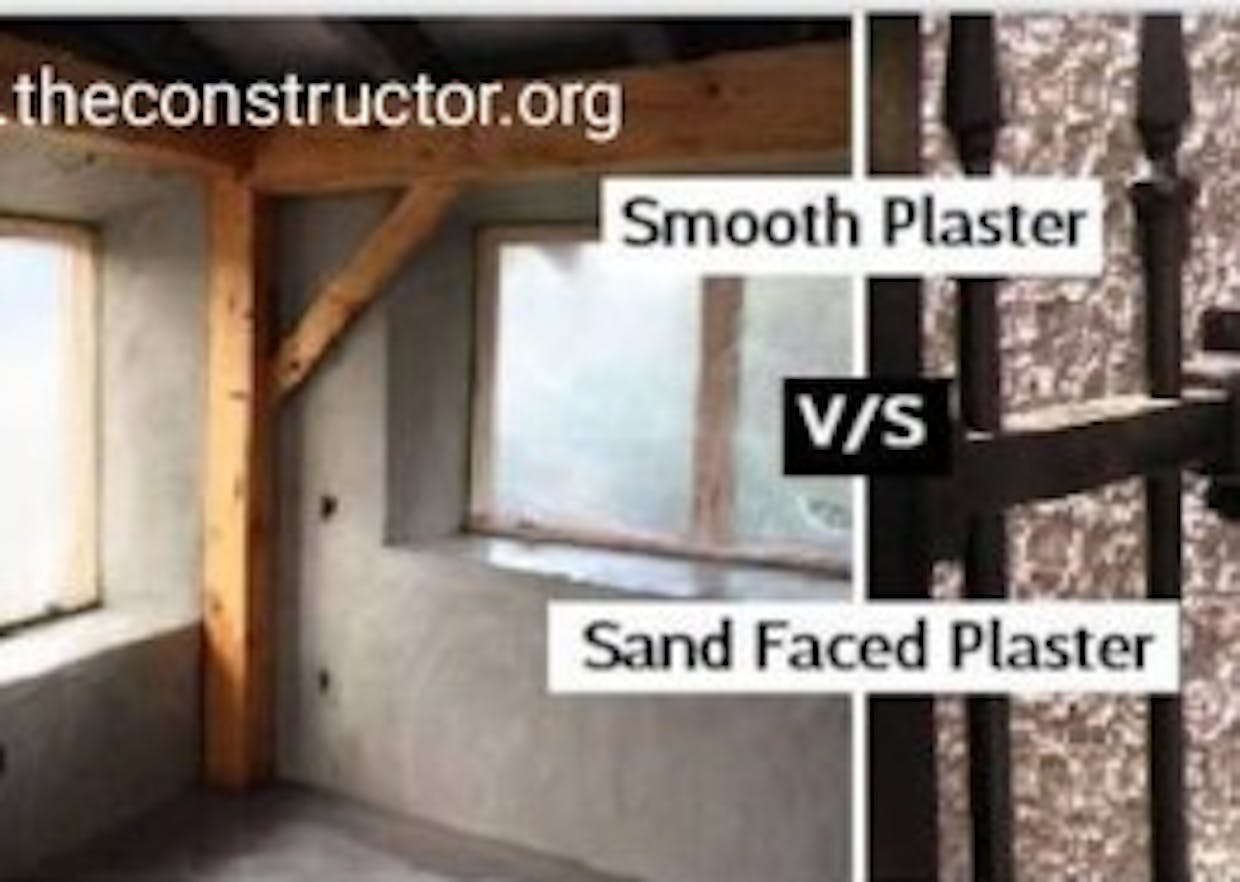 What is Sand Face Plaster and Where is it used?