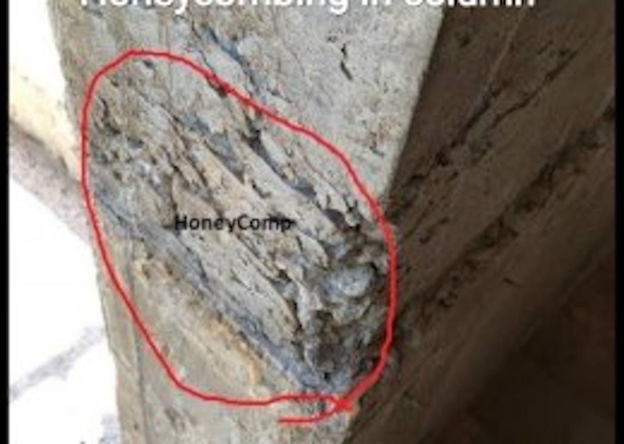 How to repair Honeycombs in Column?