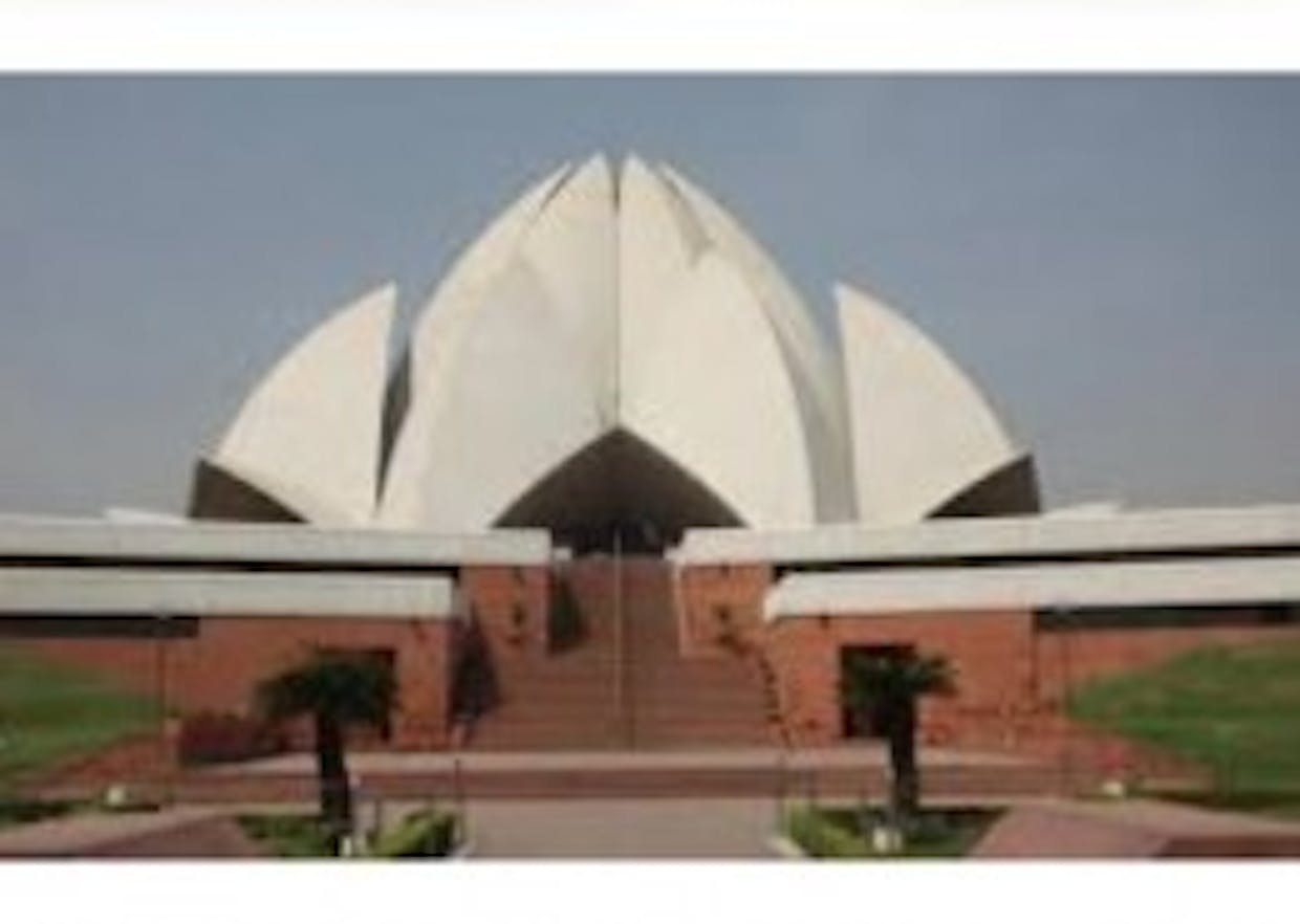 What is the speciality of lotus temple?